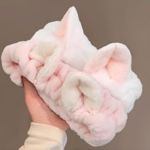 Huachi 2 Packs Cute Cat Ears Spa Headband for Washing Face Makeup Skincare, Kitty Animal Headbands for Women Girls Trendy Stuff Gifts Soft Coral Fleece Facial Wash Hair Accessories White + Pink
