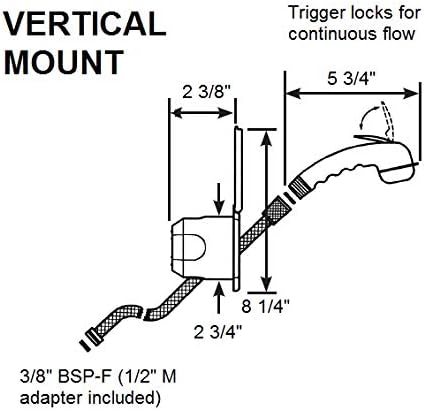 Miniatura 4 de Scandvik 12107P - Ducha empotrada vertical u horizontal, color blanco, tamaño paquete de 1