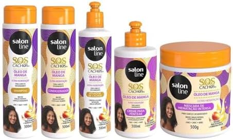 Salon Line, SOS Cachos, Kit Completo Óleo de Manga, Vegano - Para...