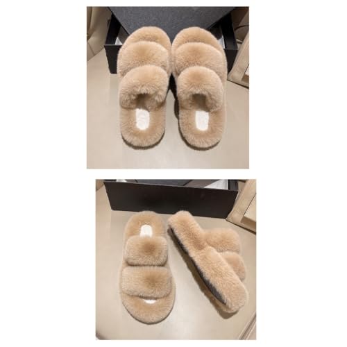 Fuzzy Soles Slippers for Women Slides Fluffy Cloud Recovery Pantuflas Para Mujer Cute Slides Sandals for Summer Open Toe3