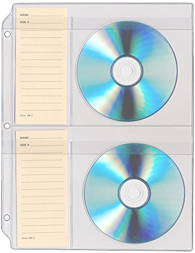 StoreSMART® - CD/DVD Binder Page with Flaps - 10-Pack - R931F-CD-10