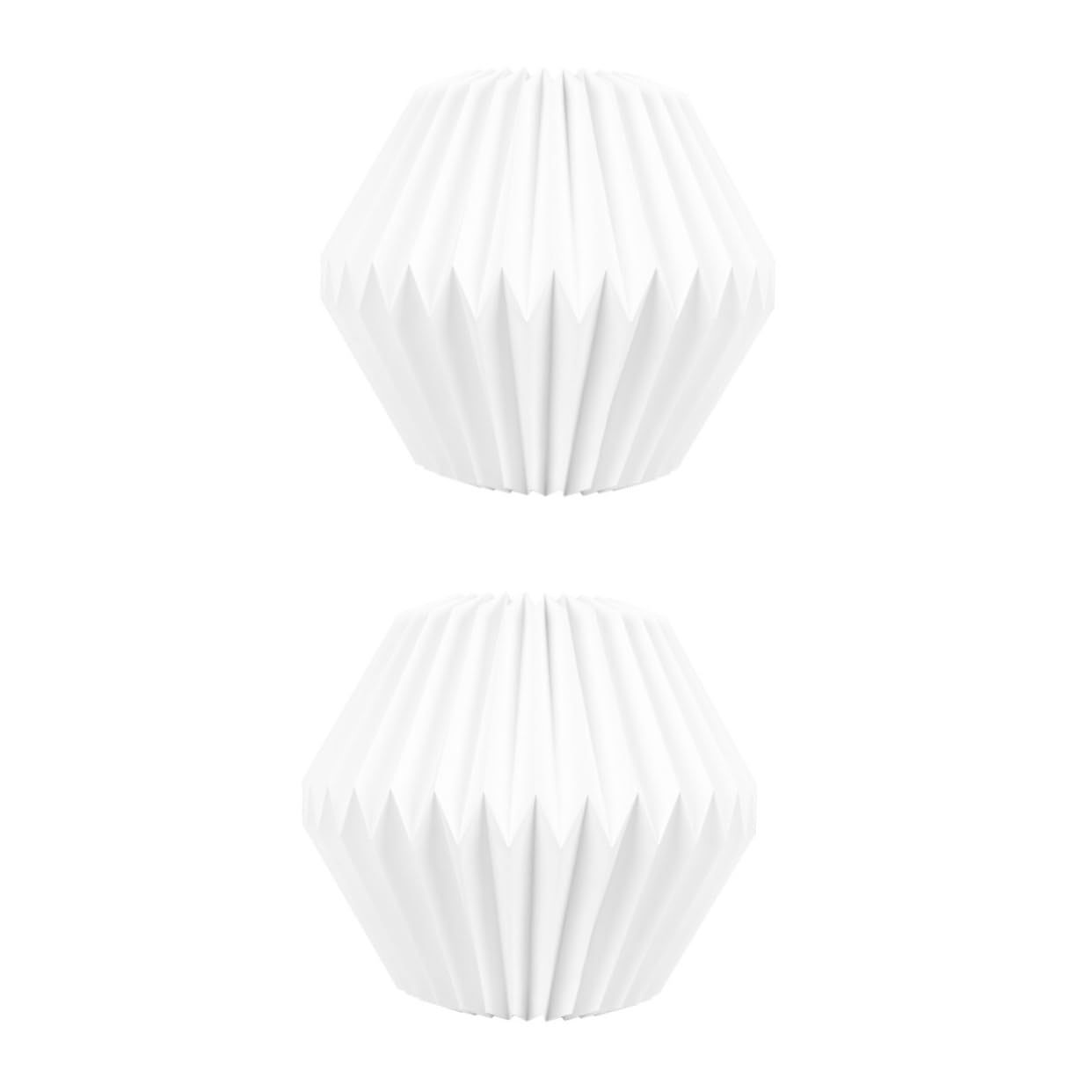 DOITOOL 2pezzi Lampadario Sospensione Stile Nordico Paralume Geometrico Artigianale Per Decorazione Casa e Camera Da Letto Accessorio Luminoso Elegante e Creativo