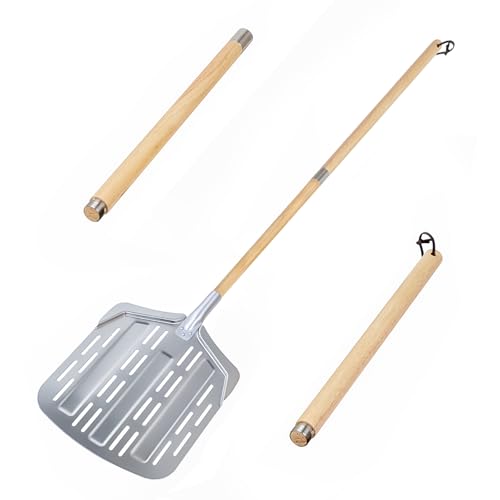 RUBEHOOW Professioneller Pizzaschieber Aluminium 36x30 cm mit...