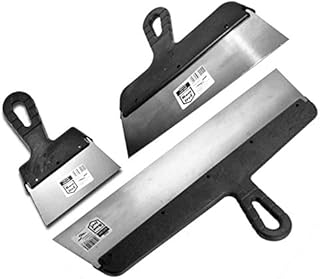 Proper Tools 3 PCS - DRYWALL TAPING, FILLING KNIFE, KNIVES, SCRAPER, PLASTERING SPATULA, SET