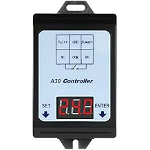 Voltage Detection Monitor, DC 6V to 80V Voltage Detection Charging Discharge Monitor Relay Switch Controller with Case, Delay Relay Module