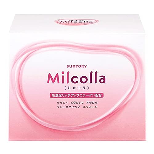 サントリー Milcolla (ミルコラ) コラーゲン ミルクセラミド ビタミンC アセロラ 30包/約30日分 (サイズ1)
