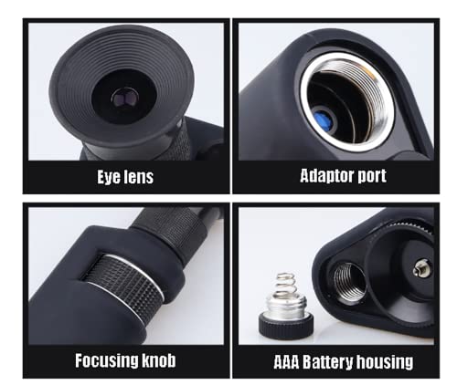 Image of 400x Handheld Fiber Microscope, 2.5mm FC /ST /SC & 1.25mm LC Adapters