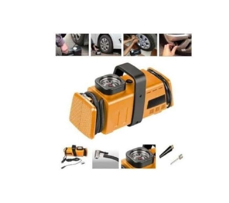 Compresseur d'Air Compact 12V / 220V 200PSI / 14Bar Gonfleur de Pneus Portable Haute Vitesse Voiture Moto Vélo