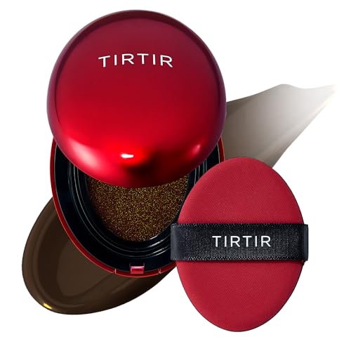 Image of TIRTIR Mask Fit Red Cushion Foundation | Full coverage, Skin fit, Satin Glow Finish | Korean Cushion Foundation #55N ESPRESSO | 4.5g