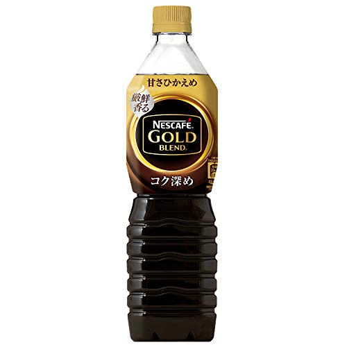 ネスカフェ ゴールドブレンド コク深め ボトルコーヒー 甘さひかえめ 900ml ×24本入