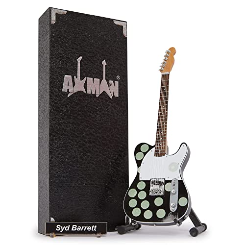 Syd Barrett Réplique de guitare miniature – Cadeaux musicaux – Fait à la main – Échelle 1/4 – Comprend une boîte de… - Les Beatles, Paul McCartney, John Lennon, RIngo Starr, George Harrison Syd Barrett Réplique de guitare miniature – Cadeaux musicaux – Fait à la main – Échelle 1/4 – Comprend une boîte de…