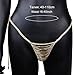 Althrorry Lady Rhinestone Underpants Special Design Belly Chain Statement Trendy Female Panties Body Chain (silver color)