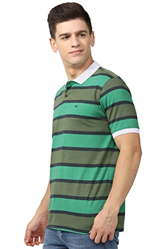 Image of Peter England Men's Cotton Blend Regular Fit Polo Shirt