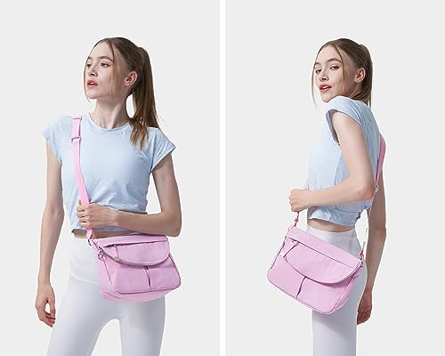 Crossbody Bag for Women, All Night Festival Bag Adjustable Strap Purse Nylon Handbags for Travel Work Casual Outdoor