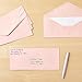 Juvale 96-Pack #10 Blush Pink Envelopes Bulk with Gummed Seal and V-Flap for Party Invitations, Mailing Business Letters, Checks, Invoices, Baby Showers, Banquets, Weddings (4 1/8 x 9 1/2 Inch)