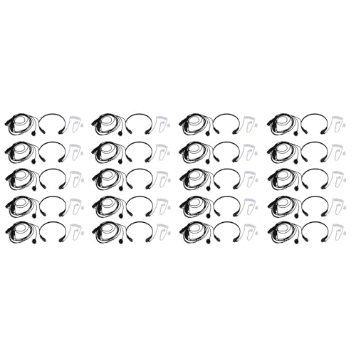 Écouteur micro-casque de vibration de gorge 20X pour talkie-walkie UV-5R UV-82 888S