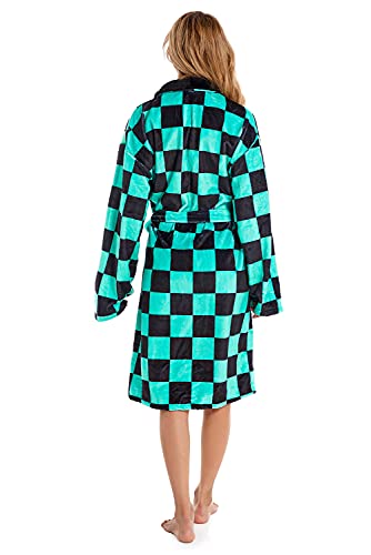 Haydory Tomioka Giyuu Kamado Nezuko Kamado Tanjirou Kimono Bathrobe Robes Flannel Winter Lounge Pajamas Sleepwear Men Women3