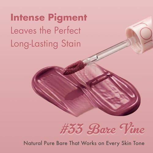 Image of rom&nd JUICY LASTING TINT #33 BARE VINE - K-Beauty Long-Lasting Lip Stain for Plump, Natural Gloss & Vivid, Non-Sticky Finish - Effortless Daily Wear