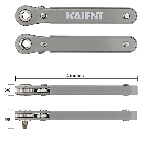 KAIFNT K451 Ultra Low Profile Screwdriver Bit Set with Mini Ratchet Wrench, 1/4-Inch Drive, 23-Piece - Thumbnail 4