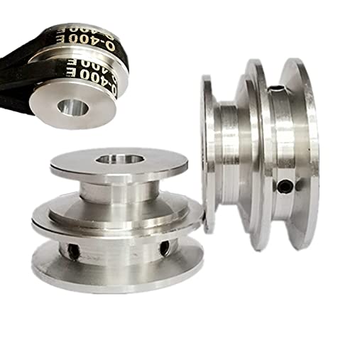 Aluminum Alloy Double Groove Pulley 50/60mm Fixed Bore For Motor Shaft - View #10