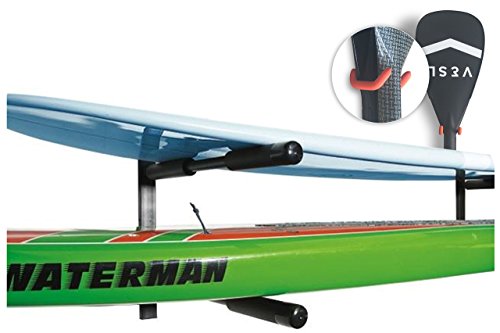 COR | 2 tablas de doble SUP | tabla de surf | Paddle Board pared del estante | Monte Heavy Duty | Acero revestido de polvo | Garantía de por...