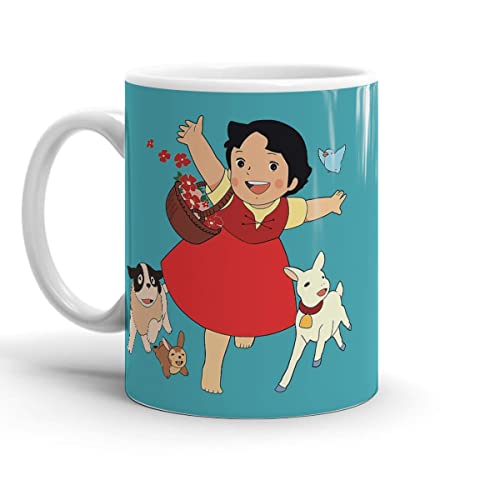 Taza Heidi, La Chica De Los Alpes Colorido Taza De Café De Cerámica Personalizada Tazas De Desayuno Para Leche Té Espresso