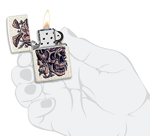 Encendedor Zippo Skullshroom Mercury Glass de bolsillo miniatura 5