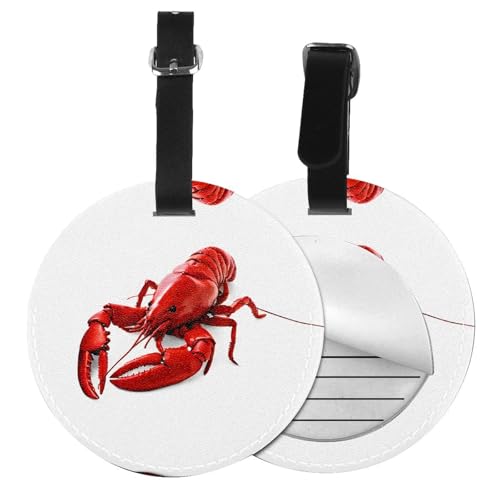 Étiquettes de bagage motif crevettes pour vacances en famille