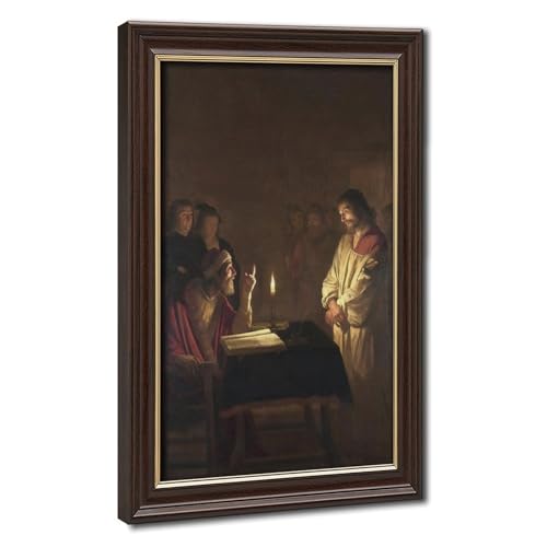 Impression sur toile Jésus Christ Honthorst 51cm tableau salon