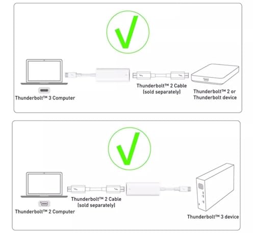 Cable Thunderbolt 2 para conexión de datos y monitor blanco 2m 4