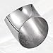 X AUTOHAUX OD 3.5 Inch 45 Degree Mandrel Bend Elbow SS304 Stainless Steel Bend Tube Exhaust Elbow Pipe for Car Modified Exhaust System 3.5