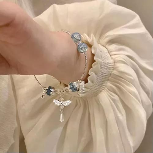 Butterfly Bracelet Ancient Wind Orchid Best Friend Bracelet Exquisite #-A32