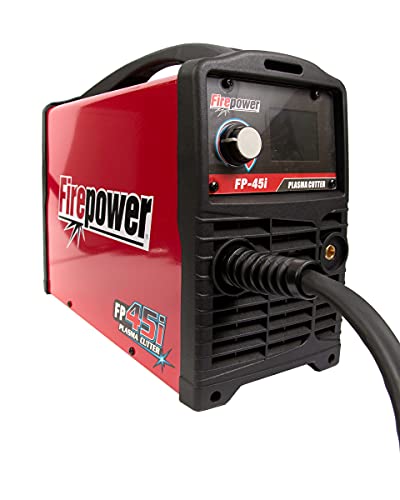 Firepower 1445-1945 45I Portable Plasma Cutter For Steel, Stainless Steel, Brass, Aluminum, 2.8" Color Lcd Panel, Torch Trigger 2T/4T Function, Grate/Plate Cutting, 1" Max Cut, 45 Amps, 208/230 Vac #TOP2