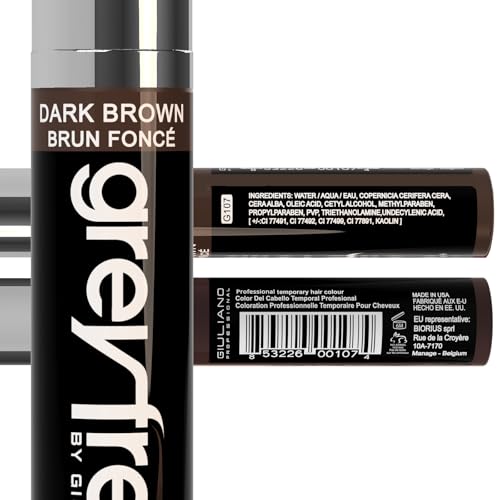 Root Touch-Up Hair Mascara Temporary Gray Roots Concealer (DARK BROWN)