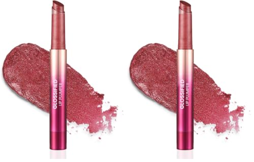 Image of Typsy Beauty Glossified Lip Plumer (Cherry Blossom with Shimmer) | 3-in-1 | Hydrating & Nourishing Lip Balm | Instant Fullness with Lip Plumper | High Shine Lip Gloss | Formulated In Korea | 2.6gm