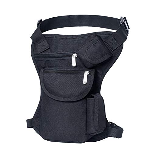 Healvian Bolsa Pierna Multifuncional de Lona para Exteriores con Correas Ajustables Múltiples y Diseño Cómodo para Camping Senderismo y Diario
