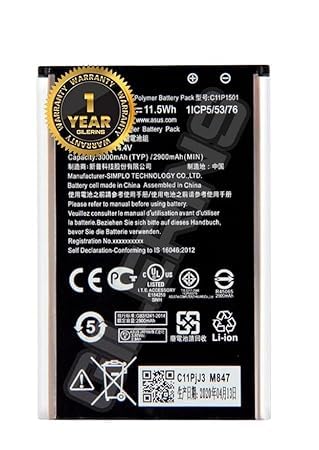 Image of Original C11P1501 Battery for ASUS Zenfone 2 Laser 5.5 inch /6 inch Selfie ZE550KL ZE601KL Z00LD Z011D ZD551KL Z00UD Battery with 1 Year Warranty** (GG39)
