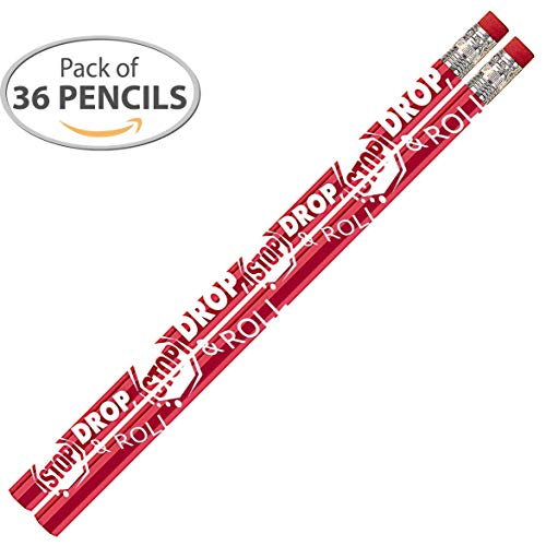 Express Pencils D2014 Stop Drop & Roll - Paquete 36 lápices miniatura 2