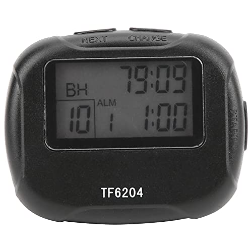 Temporizador de Intervalo de Alarma de Pantalla Grande LCD, con Sección de Cuenta Regresiva, 99 Ciclos, Fácil de Usar, Luz de Peso, Adecuada para Yoga, Boxeo, Aerobics