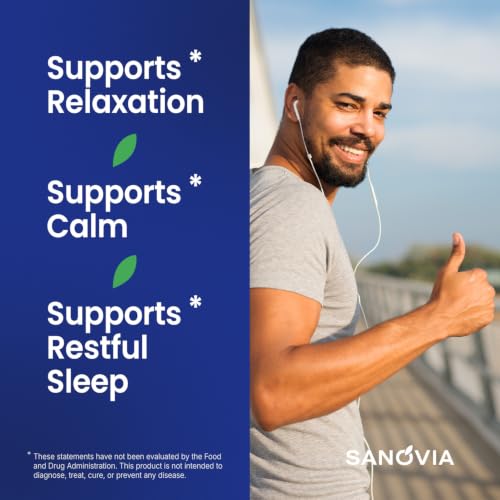 Sanovia Magnesium Glycinate & L-Theanine Sleep Supplement