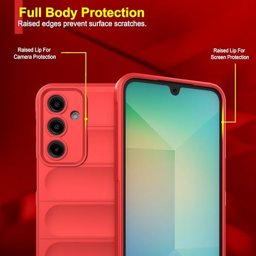 Image of Zapcase Back Case Cover for Realme C75 5G | Compatible for Realme C75 5G Back Cover | Liquid Silicon Magic Case with Camera Protection | Red