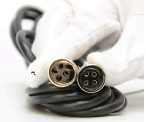 15 Feet Cable with 4 Pin Quick Connectors for PS-IN202 PS-IN110 SFL100 Indicator Connect to PrimeScales Scale Platform Floor Scale | 15 Cable with 4 Pin Quick Disconnectors (Both Sides)