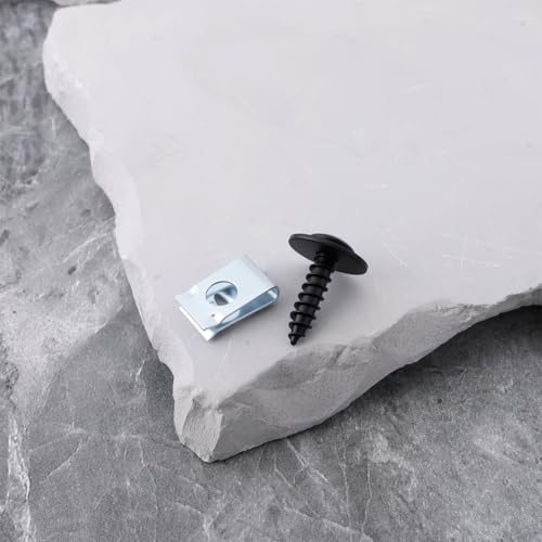 Image of 20Pcs Fender Liner Splash Guard Fixing Screws U-Nuts Set 90308-SB2-013 90114-SE0-000 Compatible with Honda Accord 1986-1994