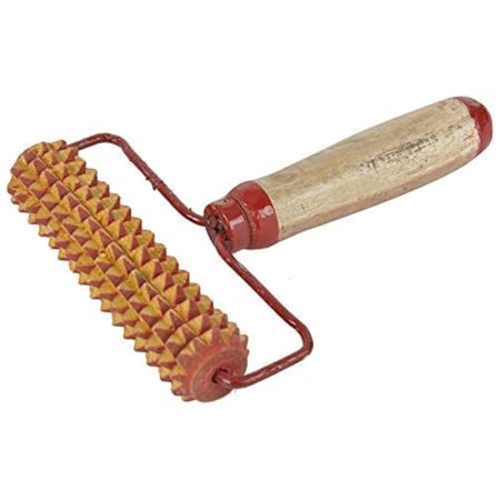 R A Products ACUPRESSURE HAND ROLLER WOODEN MASSAGER MANNUAL MUSCLE PAIN RELAX Massager (Brown)