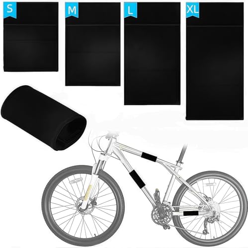 Alriedy Fahrrad Rahmenschutz, Fahrrad Transportschutz mit 4 Verschiedenen Größen, Carbon Frame Protector für Thule, Fahrradrahmen Schutz für Trekkingräder, Geländeräder