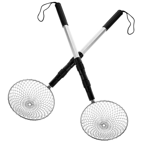 INOOMP Beach Sifter Scoop 2 Pack of Reusable Sifter Shovel for Sand and Shell Collection