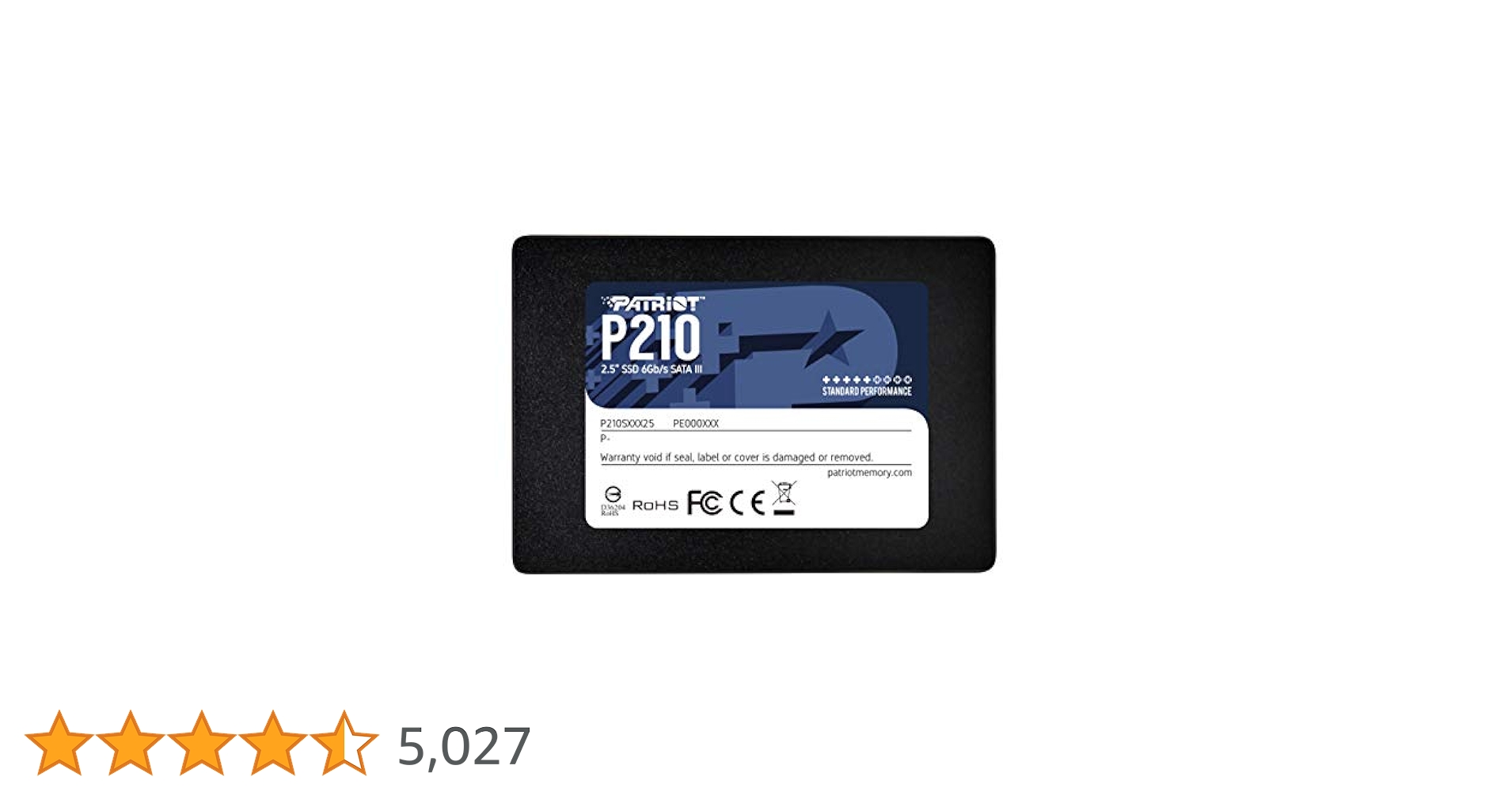 PATRIOT P210 2TB 2.5インチ SSD 使用時間小、エラーなし PATRIOT P210 2TB 2.5インチ SSD 使用時間小、エラーなし Amazon