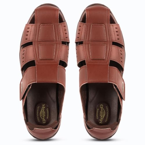 Image of Medifeet Orthopedic Fisherman Ankle Strap Sandals for Men's