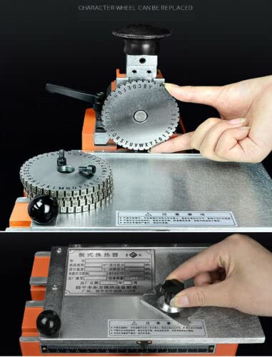 Manual Deboss Metal Label Embosser Dog Tag Stamping Printer Marking Machine