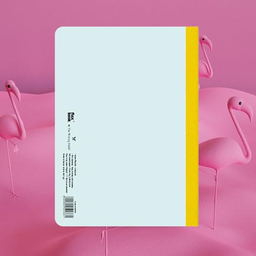 Image of flexbook Smartbook Notebook Ruled Light Blue /Green | A4 | 21x29cm | 160 pages | 70gsm Fabriano Ivory Paper | Colorful Eco Paper Cover | with Yellow linen spine